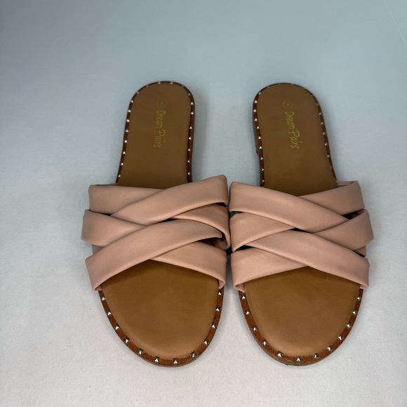 Dream Pairs Shoes - Dream Pairs Braided Nude Slide Sandals | Women’s Size 8